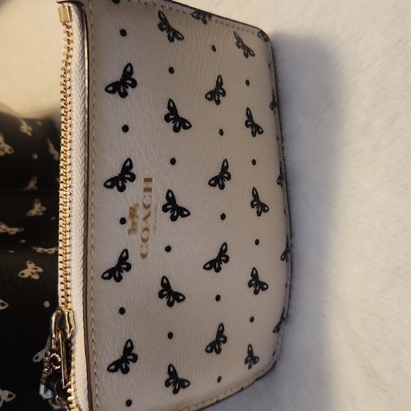 Coach Black and White Butterfly And Paisley Backpack and Wallet Set - Picture 2 of 9